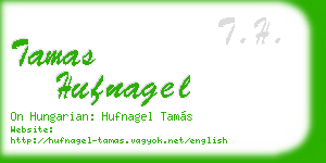 tamas hufnagel business card