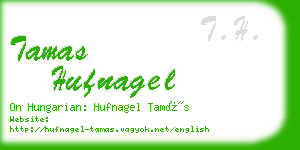 tamas hufnagel business card